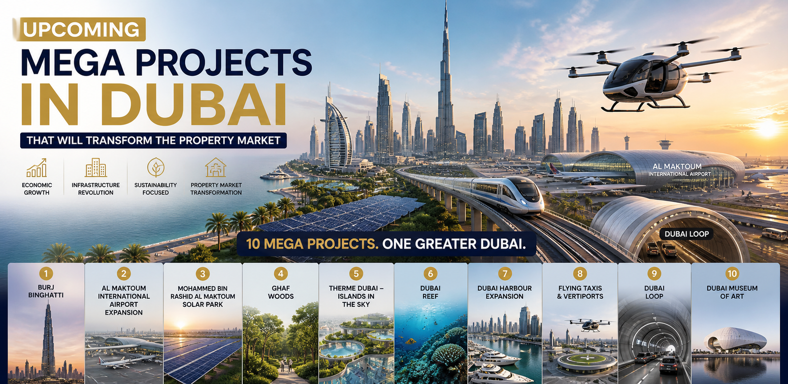 Upcoming mega projects in Dubai